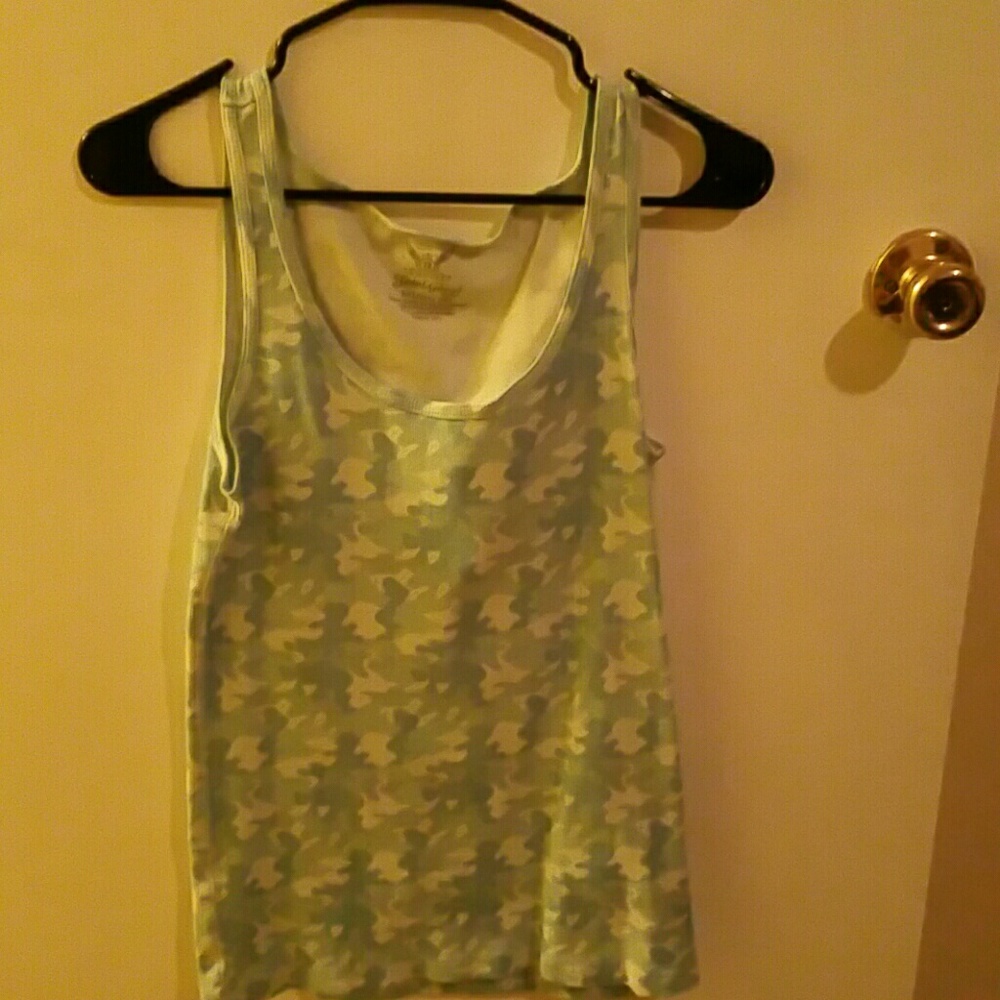 Army print tank top